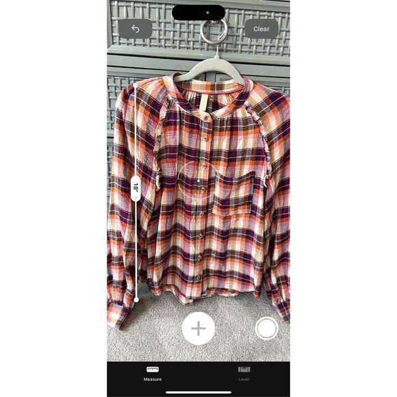Anthropologie Pilcro Breezy Button Down Plaid shirt, XS $98 C27 - Picture 9 of 10